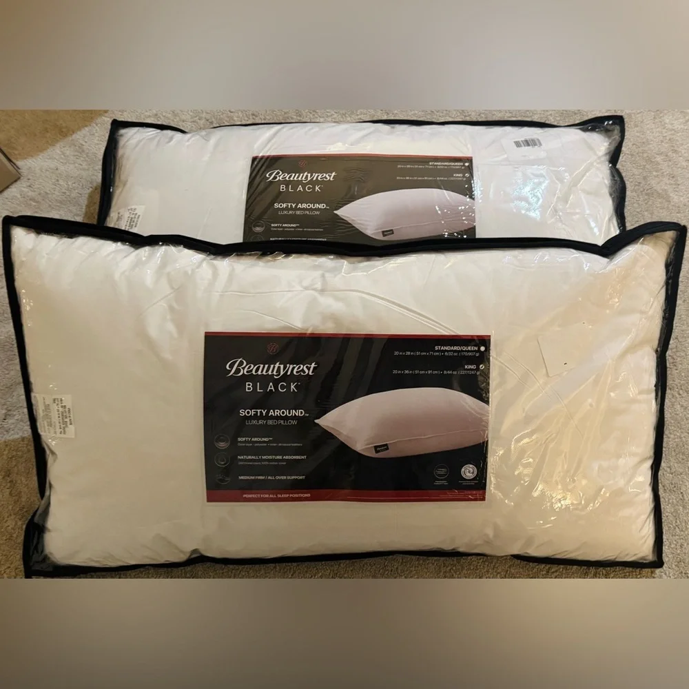🎉LAST CHANCE🎉2PC BEAUTYREST BLACK Down And Feather Blend‎ Pillows
